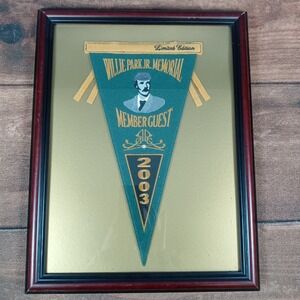 Willie Park Jr Memorial Member Guest 2003 Limited Edition Pennant Framed